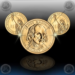 ZDA $1 (President) 2007 P+D "James Madison"